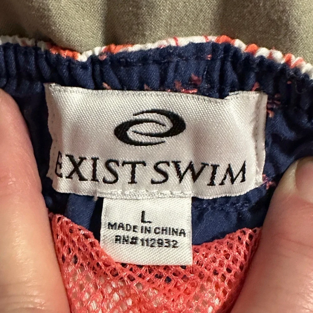 Men’s Exist swim trunks.